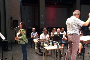 Ensayo de la Banda Sinfónica Municipal de Almería para el concierto de mañana.