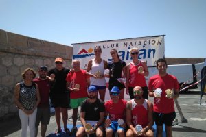 El podio final con los vencedores.