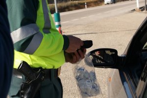 Control de alcoholemia de la Guardia Civil.