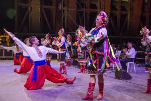 Uno de los momentos del Festival Internacional de Folclore de Almería.