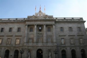 Fachada del Ayuntamiento de Barcelona.