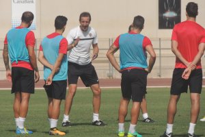 Ramis en un entrenamiento en el Anexo.