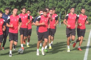 Entrenamiento del Almería B.