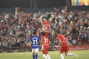 Pozo celebra el gol del empate.