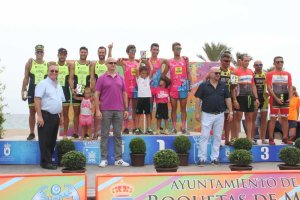 El podio por categorías.