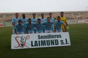 El once del CD El Ejido ante el Cartagena.