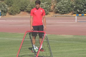 Antonio Marín en el campo Anexo.