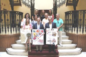 Presentación del cartel de la feria, ayer en la sede de la Junta. 