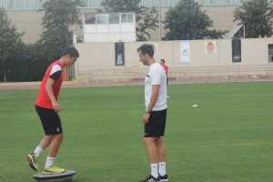 Igor Engonga en uno de los ejercicios en el Anexo.