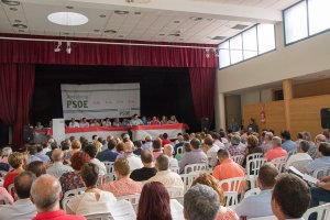 Foto del comité provincial del PSOE celebrado hoy en Turre.