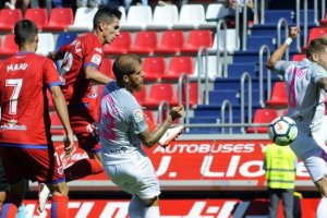 Una jugada del partido.