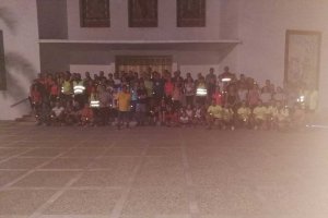 La expedición mojonera preparada.