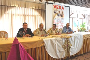 Presentación, ayer, de la feria taurina de Vera.