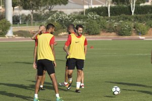 Juan Muñoz con sus compañeros.