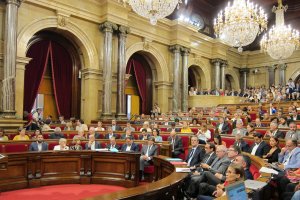 Sesión del Parlamento catalán el miércoles