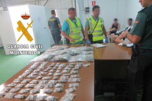 Droga incautada por la Guardia Civil.