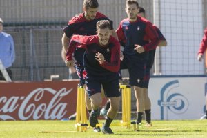 Roberto Torres en el entrenamiento.