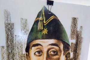 Retrato de Franco que puede verse en la exposición de la Legión.