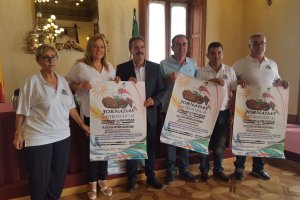 Presentación de las I Jornadas Gastronómicas Comarca de Níjar, ayer en la Delegación de Gobierno de la Junta.