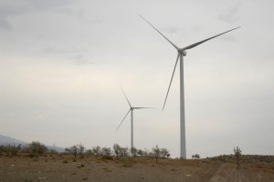 Uno de los parques eólicos de la provincia.