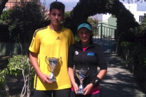 Los dos campeones.