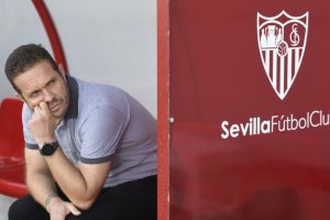 Tevenet, entrenador del filial del Sevilla.