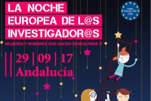Cartel de la Noche Europea de los Investigadores.
