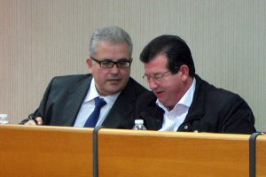 Concejales socialistas en la celebración de un Pleno en El Ejido