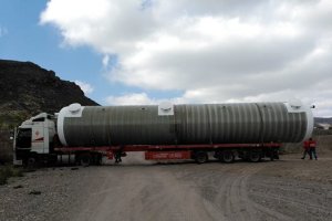 Obras recientes de la depuradora de Los Higuerales.