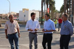 El vicepresidente de Diputación y el alcalde de El Ejido en Balerma.