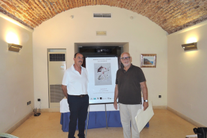 Presentación ayer, en el Catedral, con José Antonio Santano y Francisco López Barrios.