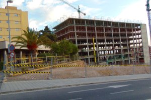 Foto de ayer tarde de las obras del Hospital Materno-Infantil junto a Torrecárdenas