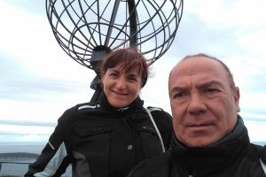 En el cabo norte, reto superado para José Manuel y Mª José Casas.