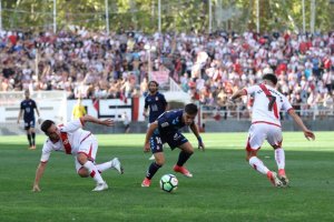 Una jugada del partido.