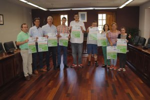 Ayuntamiento y miembros de Aspapros.