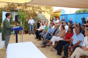El alcalde de El Ejido, Francisco Góngora durante la jornada