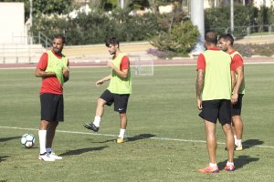 Nauzet y Trujillo juntos en un rondo.