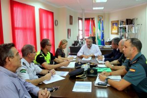 Junta de Seguridad celebrada en el Ayuntamiento de Albox en los primeros días de este mes de septiembre.