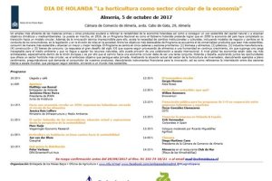 Cartel del día de Holanda, que tendrá lugar el próximo jueves 5 de octubre.