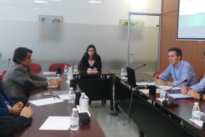 Miembros de la directiva de concesionarios de automóviles de Almería, en Asempal.