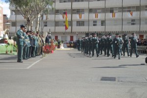 Desfile en los actos del Pilar en la Comandancia de Almería en 2016
