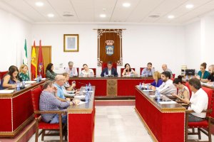 La Corporación Municipal durante el pleno celebrado el miércoles por la tarde