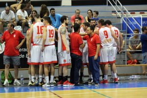 Banquillo del CB Almería.