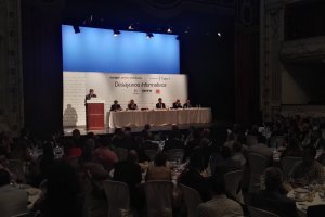 Un momento de la intervención de Rafael Hernando.