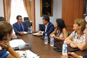 Imagen de la reunión entre PP y Ciudadanos.