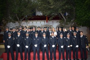 Acto institucional de la Policía Local de Níjar con motivo del Día de los Santos Custodios.