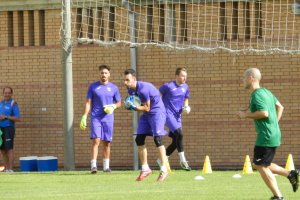 Arco y Gianfranco en un entrenamiento.
