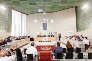 Votación en el Pleno del Ayuntamiento en el día de ayer