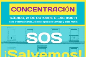 Cartel de la concentración del sábado 21.