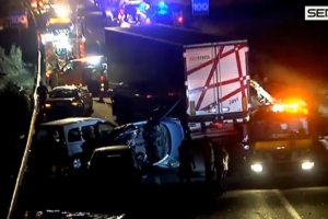Imagen del trágico accidente ocurrido en Murcia.